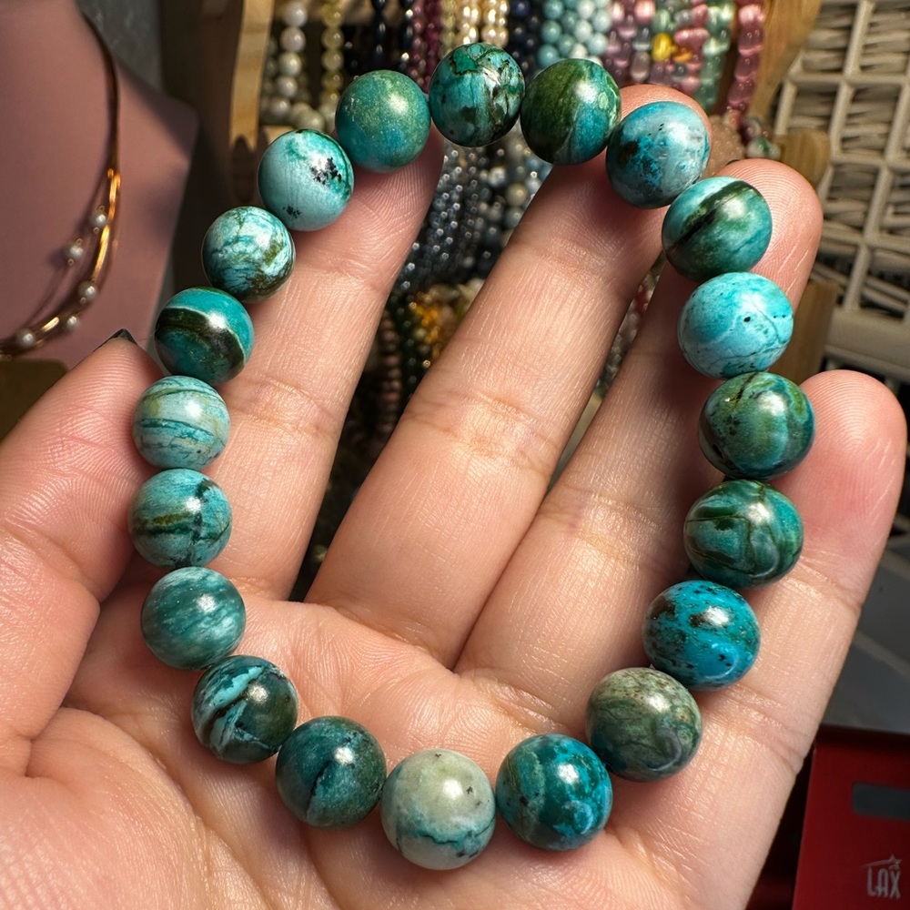 10mm chrysocolla bracelet